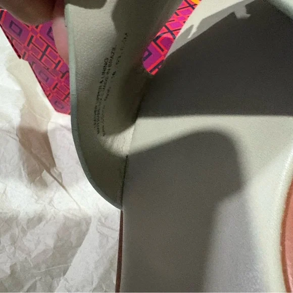 Tory Burch Light Gray Slide Sandals - Picture 8 of 11